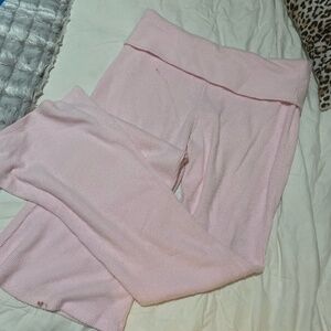 Pink soft flare leggings